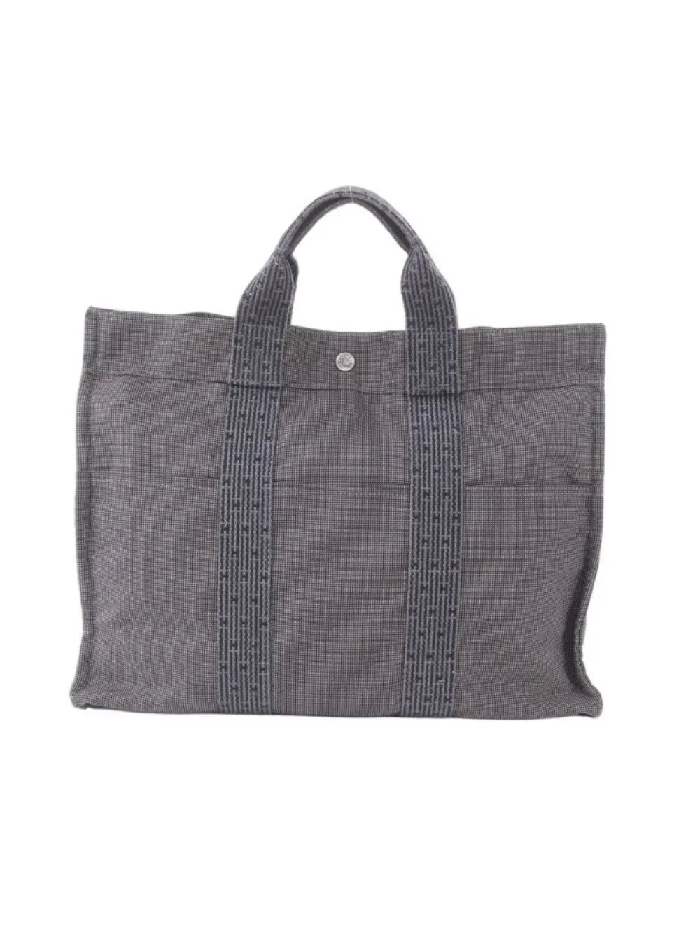 Hermes Her Line MM Tote Shoulder Business Document Gray